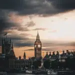 Maybe the most famous clock tower in the world: the towering Big Ben.