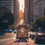 The most scenic way to get around town; ride San Francisco’s world famous cable car.