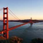 A marvel of American art deco design: The Golden Gate Bridge.