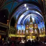 Be blown away by the soaring, intricate interior of this church, an amazing example of gothic architecture with stained glass window and a massive 7000-pipe organ.